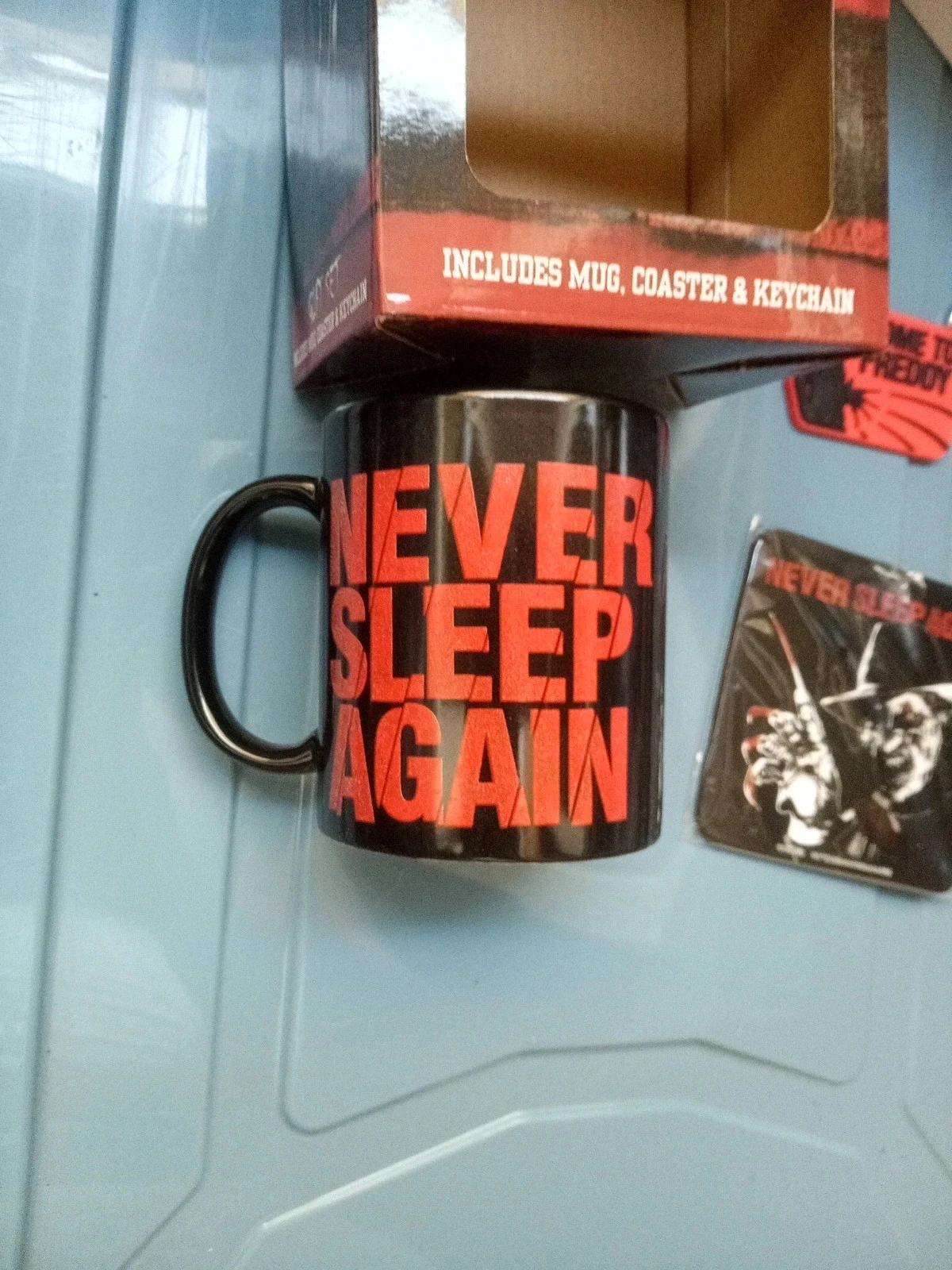 Titel: Freddy Krueger Cadeauset A Nightmare on Elm Street (Mok, Onderzetters, Sleutelhanger) – photo 3